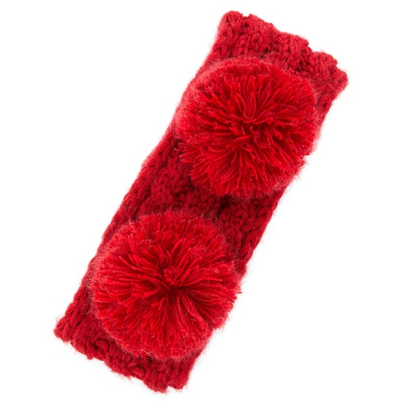 C.C Children Cable Knit Headband W. Pom - Picture 1 of 1